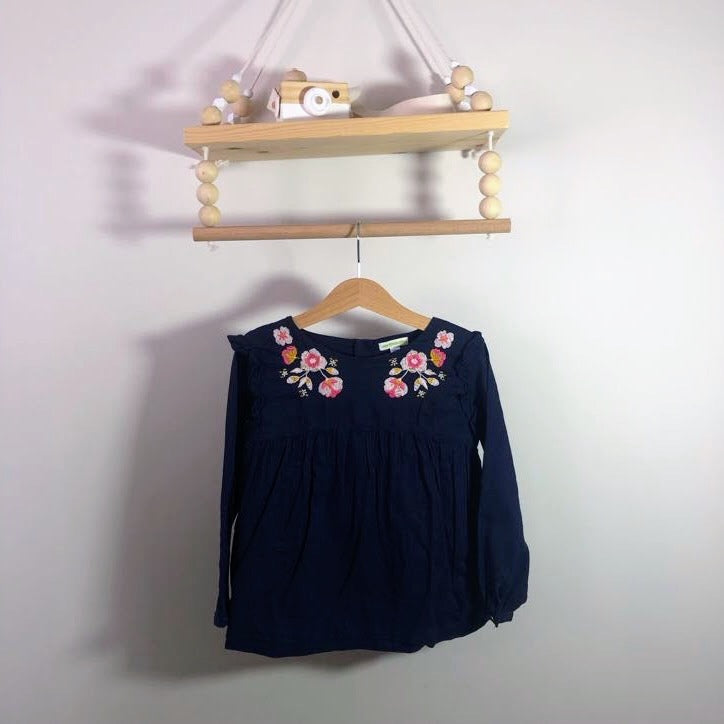 Blouse avec broderies vertbaudet