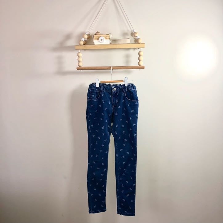 Jean slim imprimé oiseau ZARA