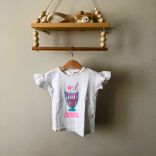 T-shirt motif "Milkshake" ZARA