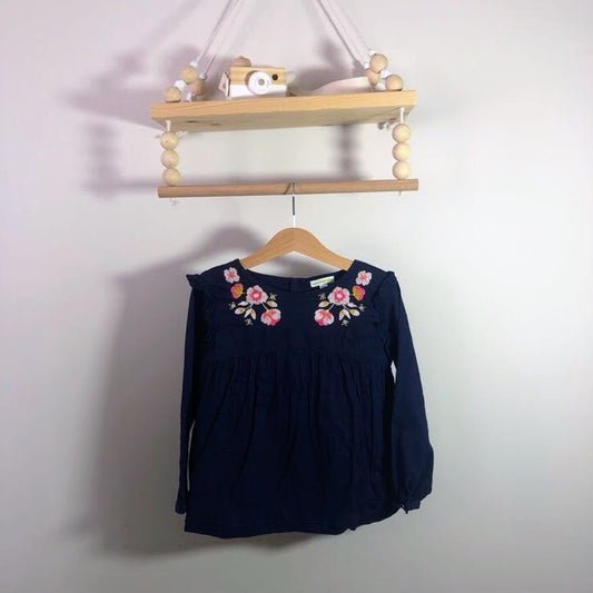 Blouse avec broderies vertbaudet